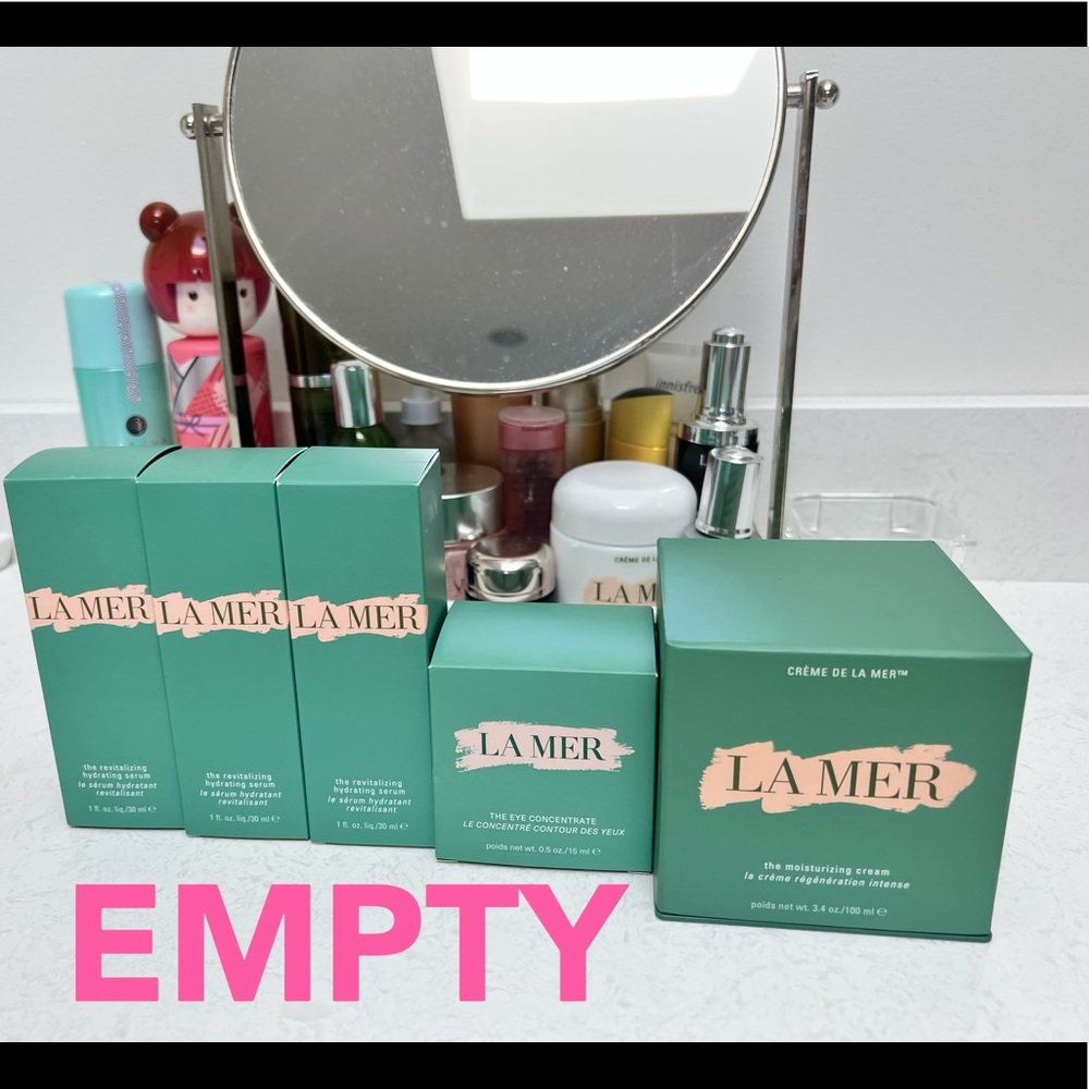 La Mer Empty jars/bottles